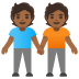 people holding hands, medium-dark skin tone